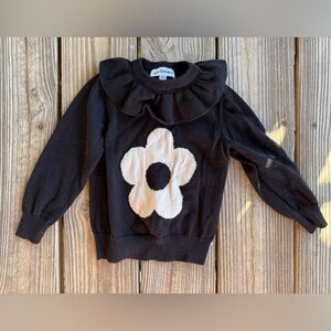 little stocking co - girls collared sweater - size 2/3 - 100% cotton